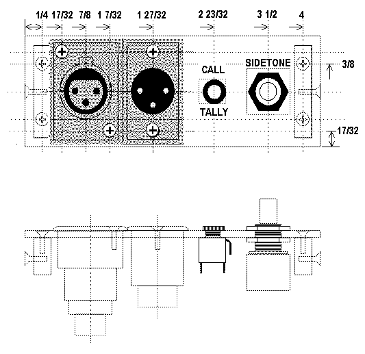 Back Panel Mechanical Drawing